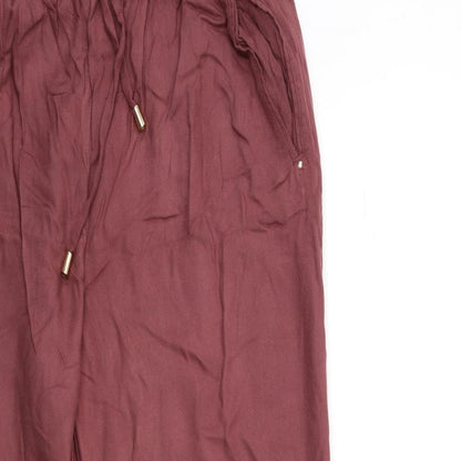 New Look Womens Red   Trousers  Size 10 L27 in
