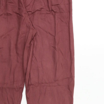 New Look Womens Red   Trousers  Size 10 L27 in