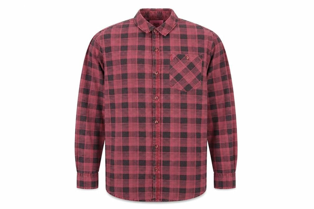 Mens UK Size M rolla's Red  Button-Up Long Sleeve Casual Shirt
