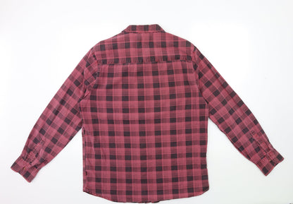 rolla's Mens Red Check   Button-Up Size M