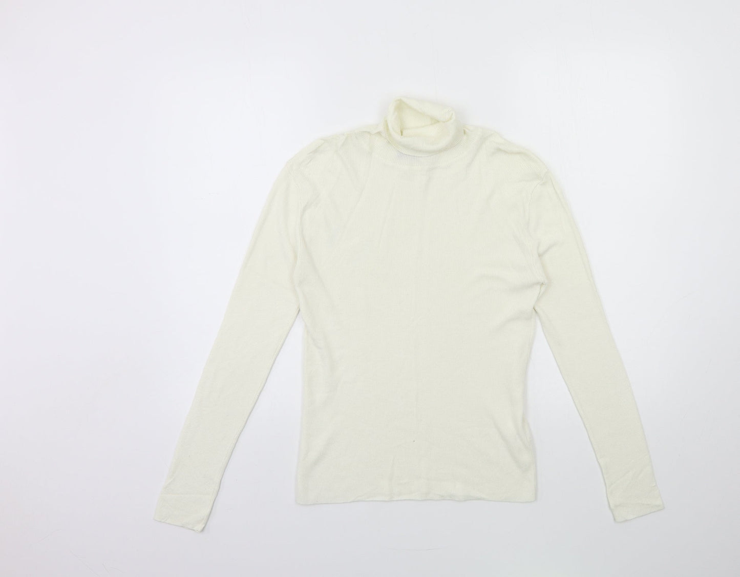 Primark Womens White  Knit Pullover Jumper Size 12