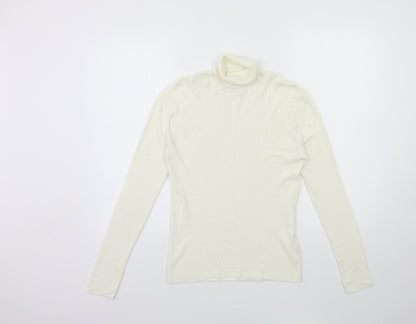Primark Womens White  Knit Pullover Jumper Size 12