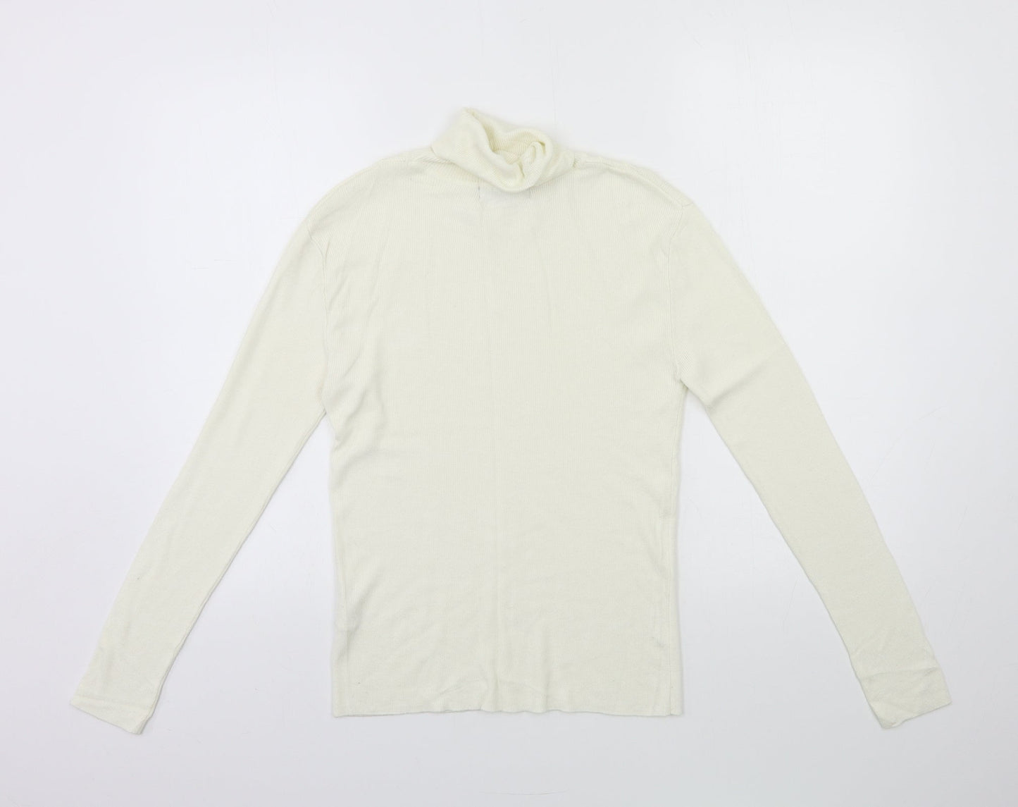Primark Womens White  Knit Pullover Jumper Size 12