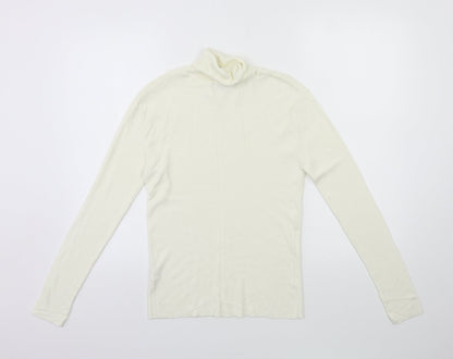 Primark Womens White  Knit Pullover Jumper Size 12