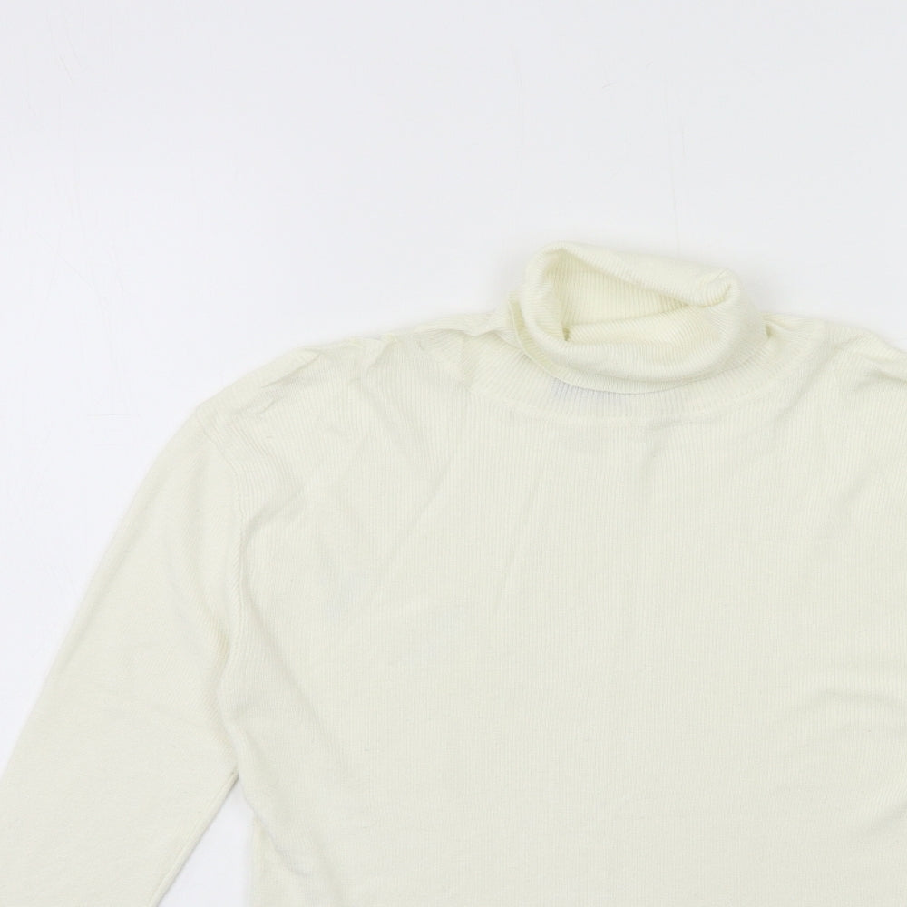 Primark Womens White  Knit Pullover Jumper Size 12