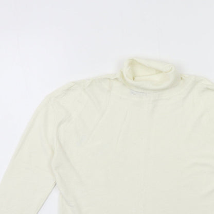 Primark Womens White  Knit Pullover Jumper Size 12