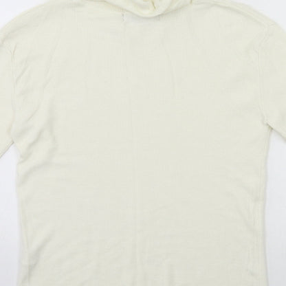 Primark Womens White  Knit Pullover Jumper Size 12