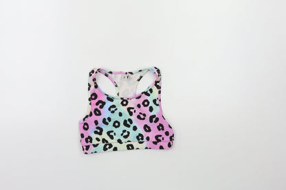 TU Girls Pink Animal Print  Basic Tank Size 10 Years