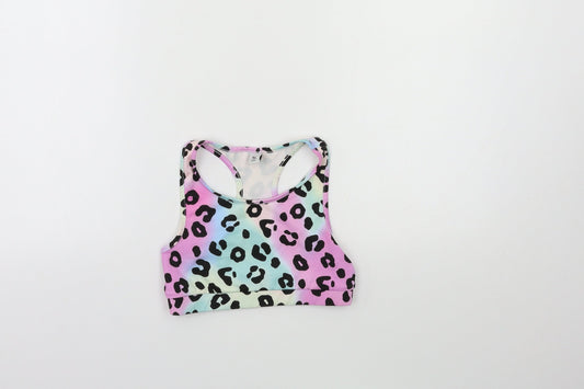 TU Girls Pink Animal Print  Basic Tank Size 10 Years