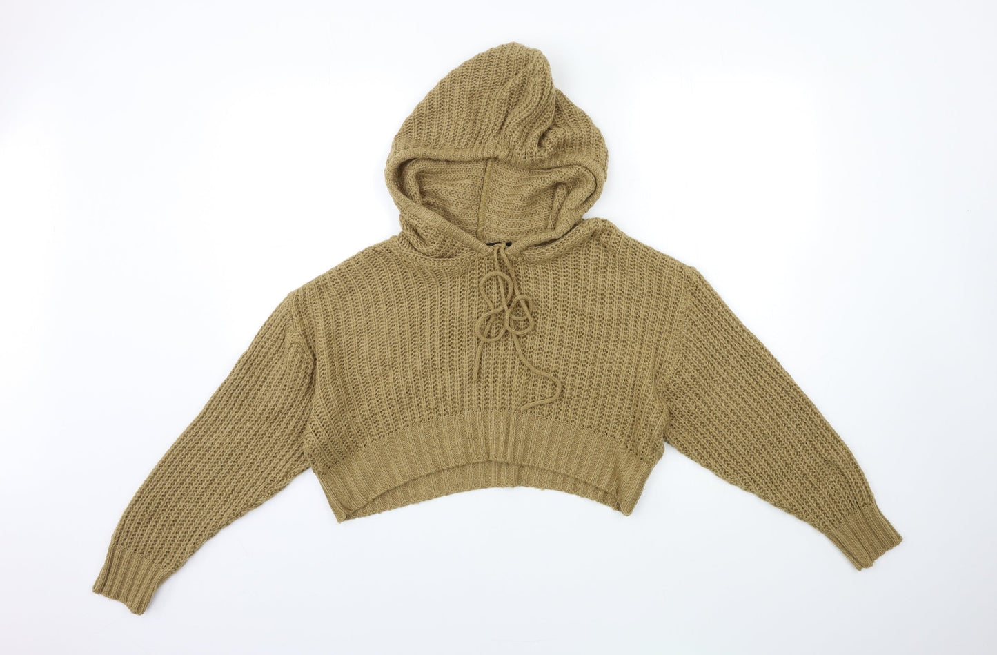 Womens UK Size S PRETTYLITTLETHING Brown Pullover Jumper
