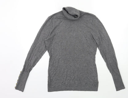 Womens UK Size S H&M Grey Pullover Jumper