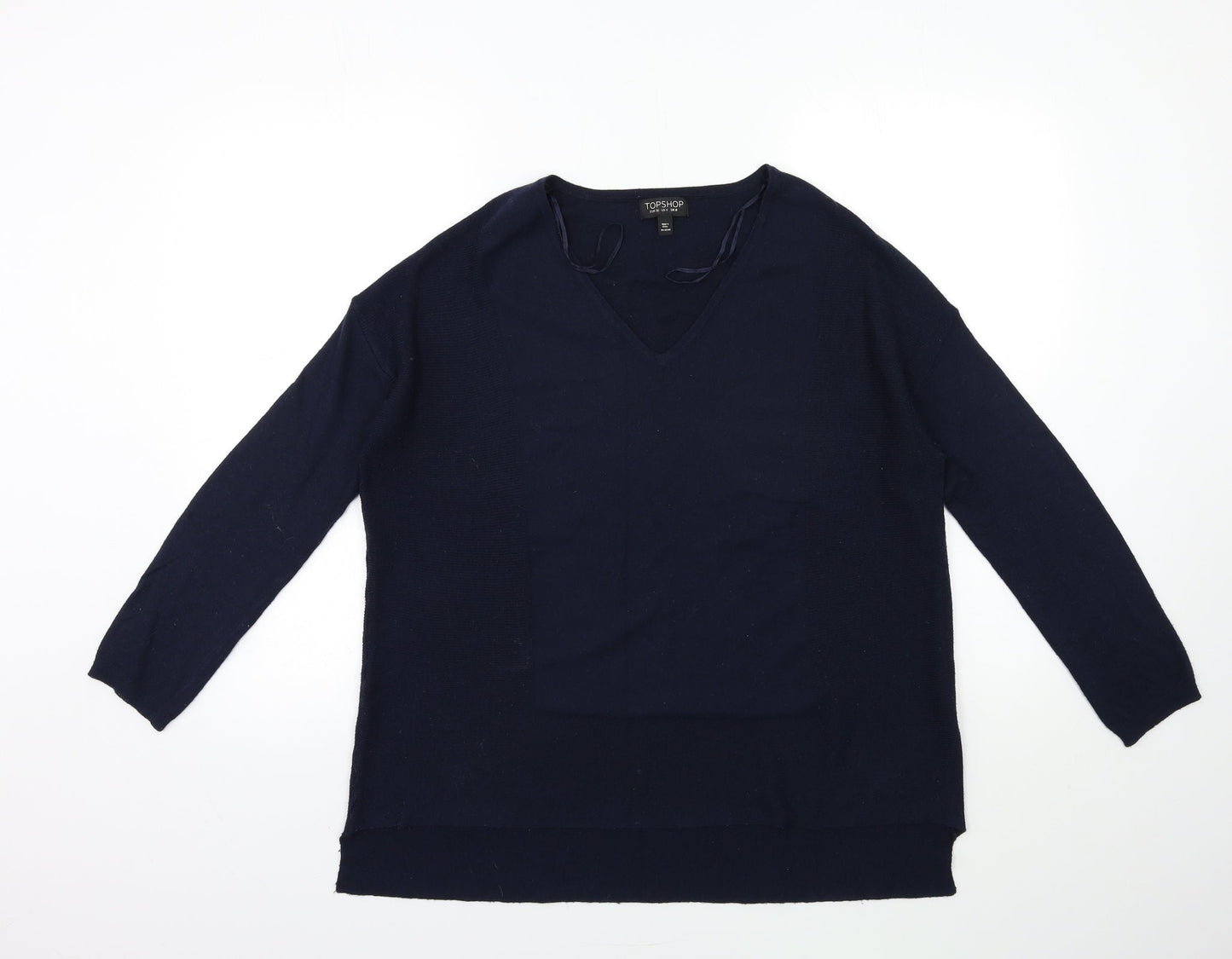 Womens UK Size 8 Topshop Blue Pullover Jumper