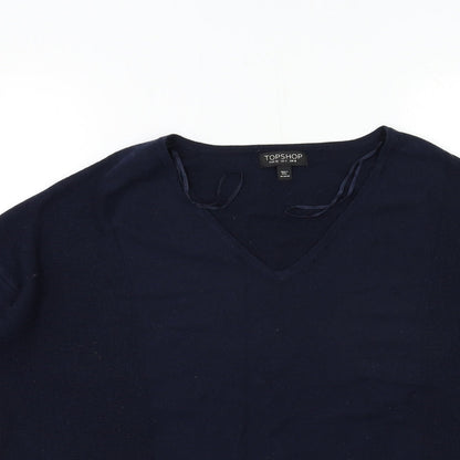 Womens UK Size 8 Topshop Blue Pullover Jumper