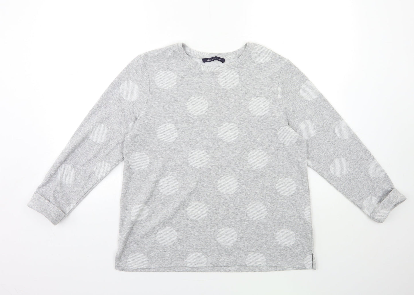 Womens UK Size 14 Marks and Spencer Grey Pullover Jumper