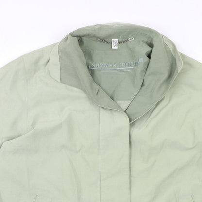 SUMMER TREND Womens Green   Overcoat Coat Size 14