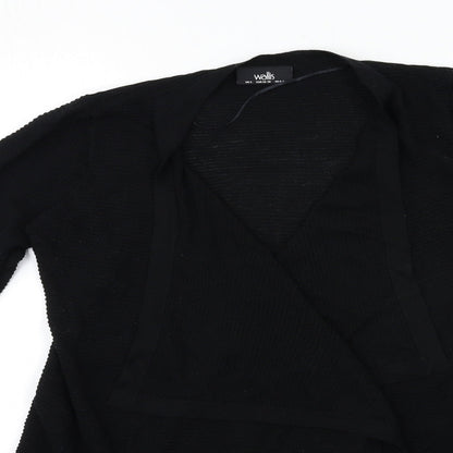 Womens UK Size S Wallis Black Cardigan Jumper