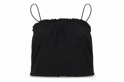 Womens UK Size 12 Boohoo Black Basic Tank