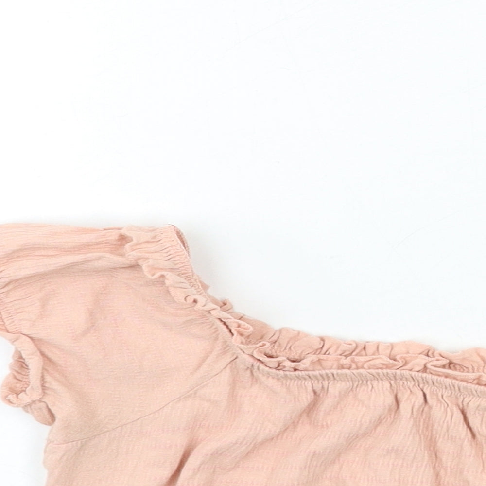 Womens UK Size 14 New Look Pink Basic T-Shirt