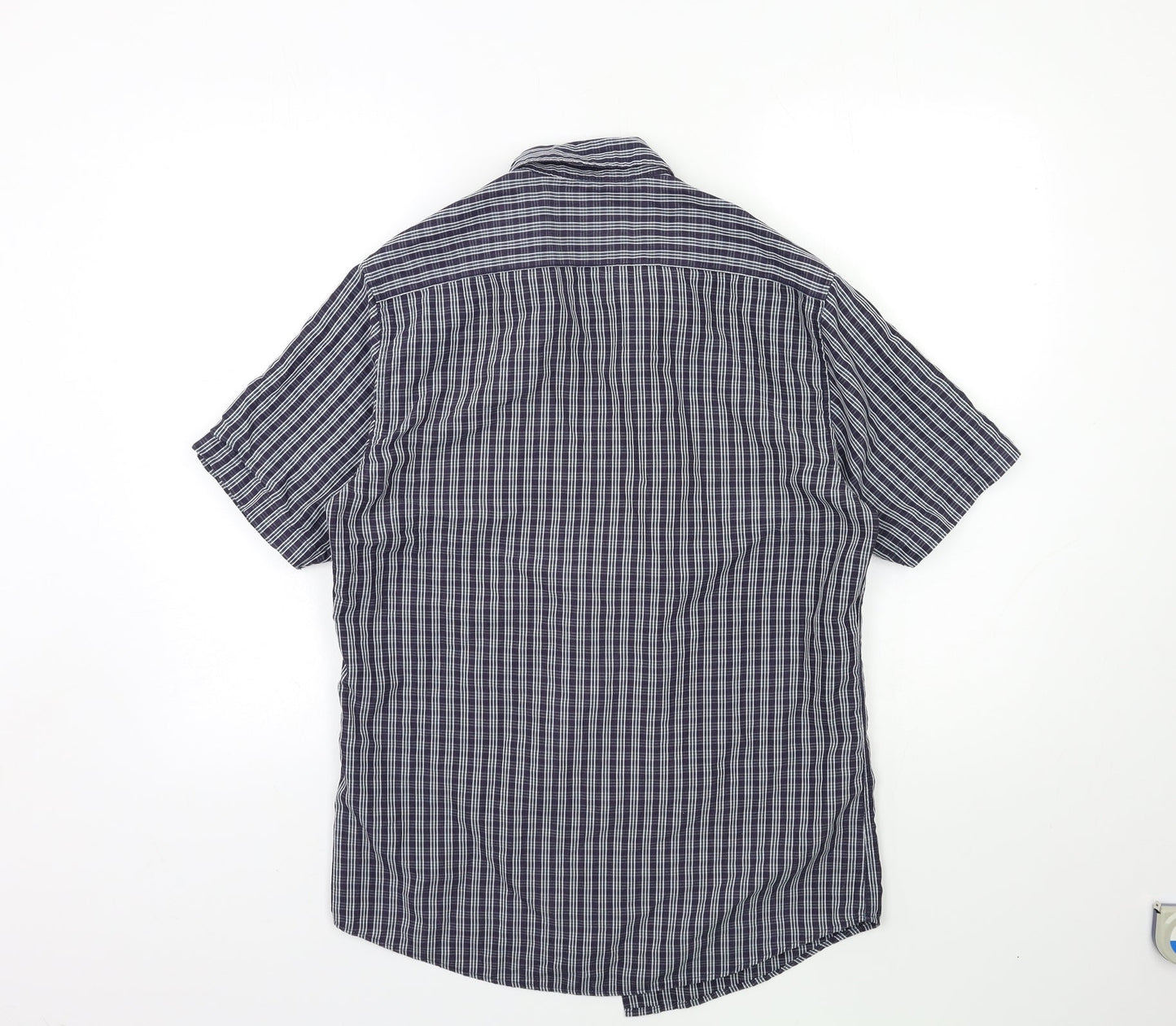Mens UK Collar Size S BHS Smart Blue  Dress Shirt
