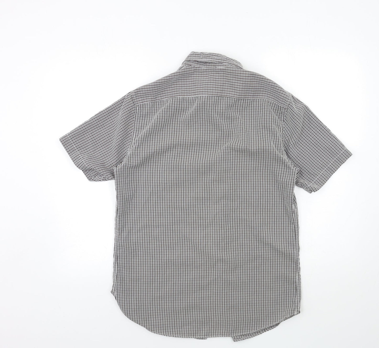 George Mens Red Check   Button-Up Size S