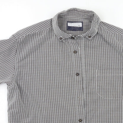 George Mens Red Check   Button-Up Size S