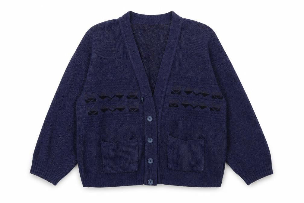 BONNOCKBURN Womens Blue  Knit Cardigan Jumper Size S