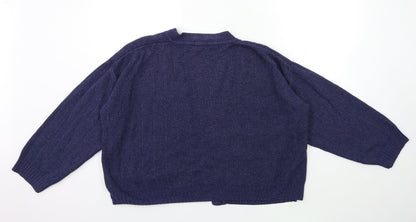BONNOCKBURN Womens Blue  Knit Cardigan Jumper Size S