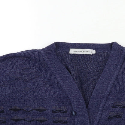 BONNOCKBURN Womens Blue  Knit Cardigan Jumper Size S