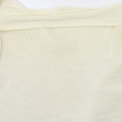 Womens UK Size 10 Preworn Beige Cardigan Jumper