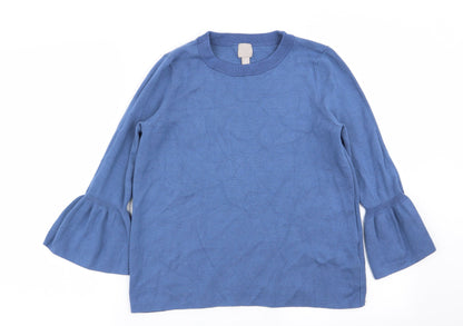 Womens UK Size M H&M Blue Pullover Jumper