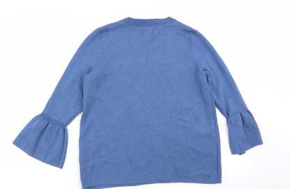 Womens UK Size M H&M Blue Pullover Jumper
