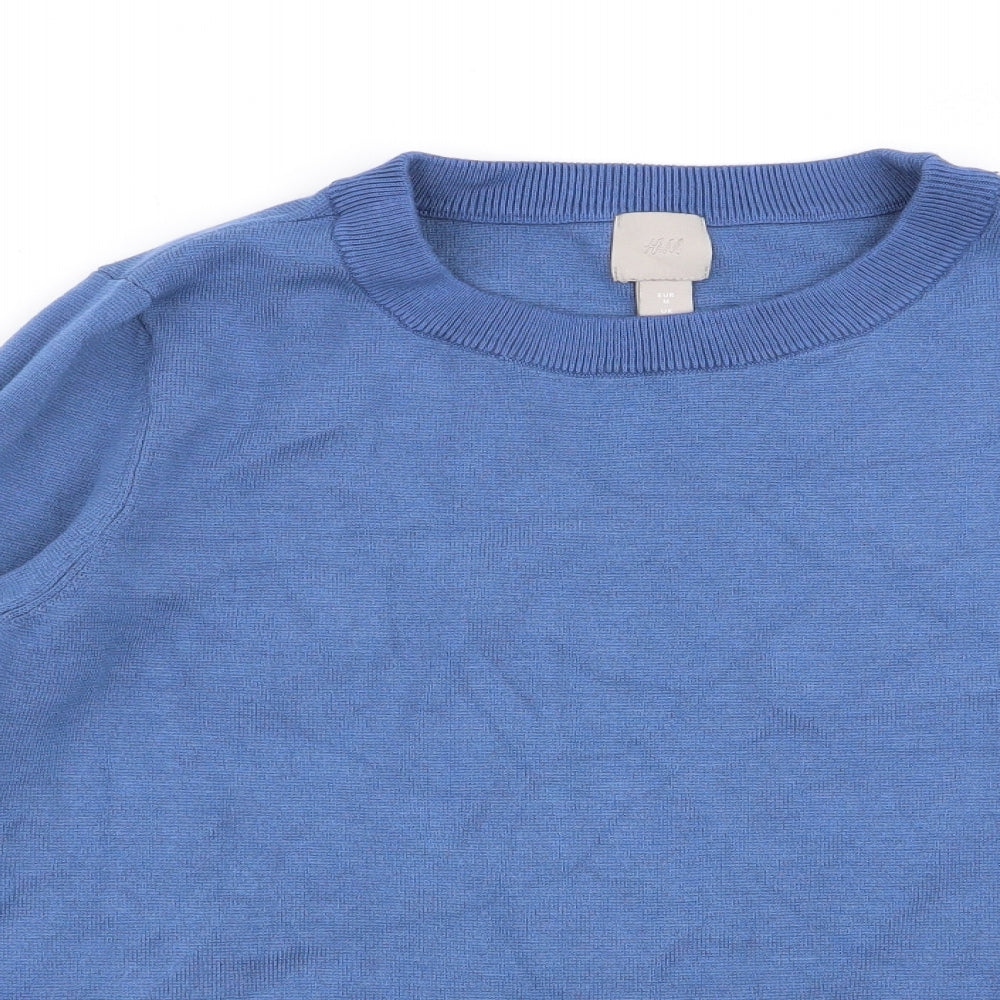 Womens UK Size M H&M Blue Pullover Jumper