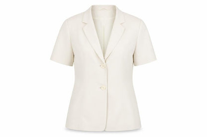 Wrap & Weft Womens Ivory   Jacket Blazer Size 14