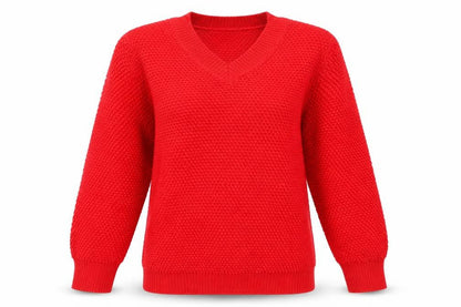 Womens UK Size L Papaya Red Pullover Jumper