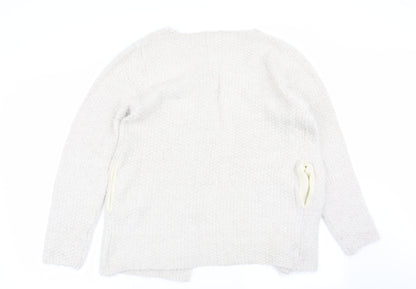 Ky Creations Womens Beige   Cardigan Jumper Size L  - Size L/XL