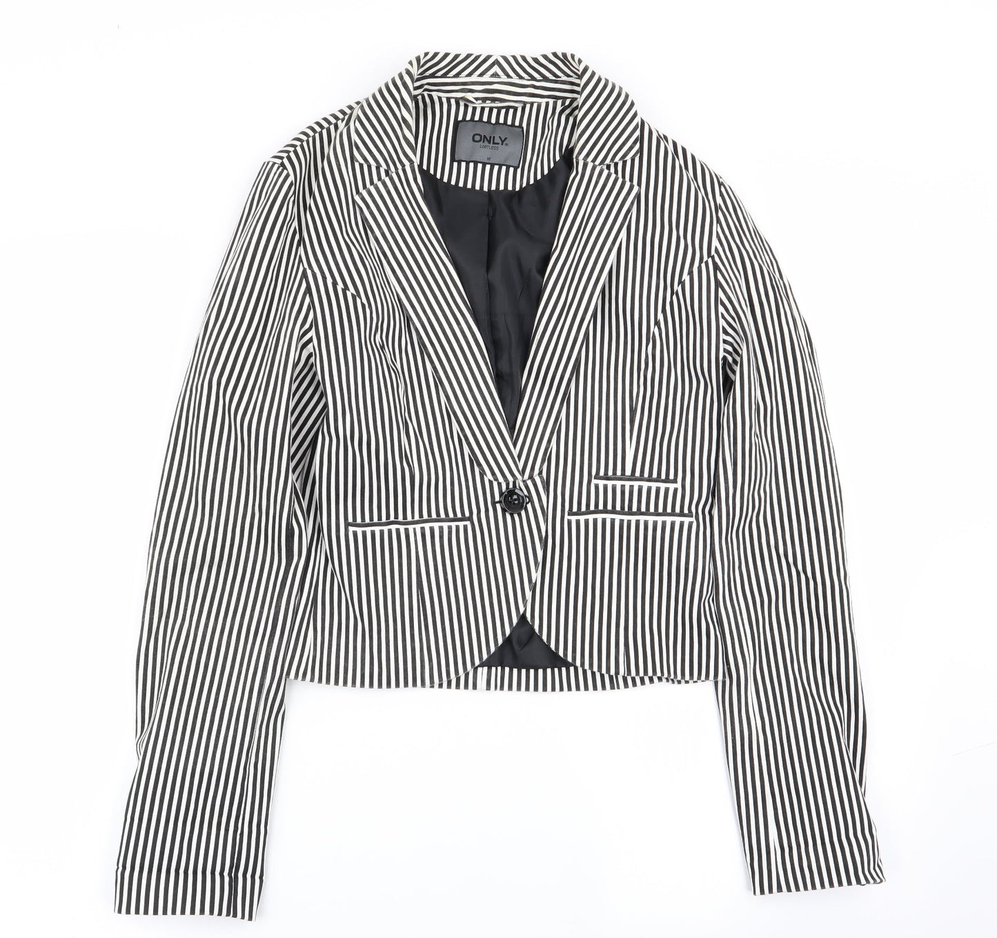 Only Womens Multicoloured Striped  Jacket Blazer Size 8