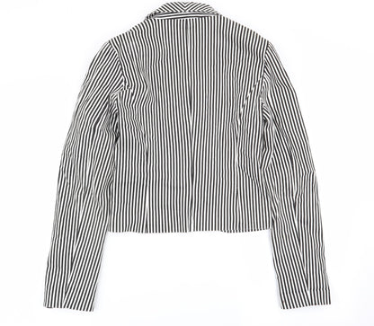 Only Womens Multicoloured Striped  Jacket Blazer Size 8