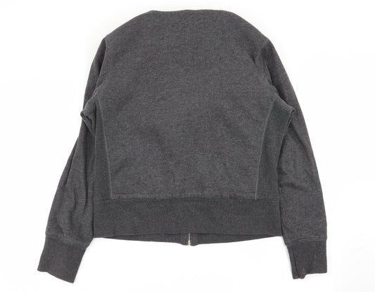evivssa Womens Grey   Full Zip Jumper Size M