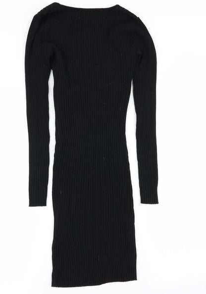 Lu NYC Womens Black   Pencil Dress  Size S