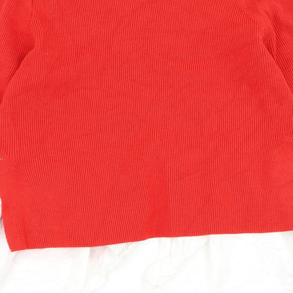 yu & me Womens Red   Pullover Jumper Size M