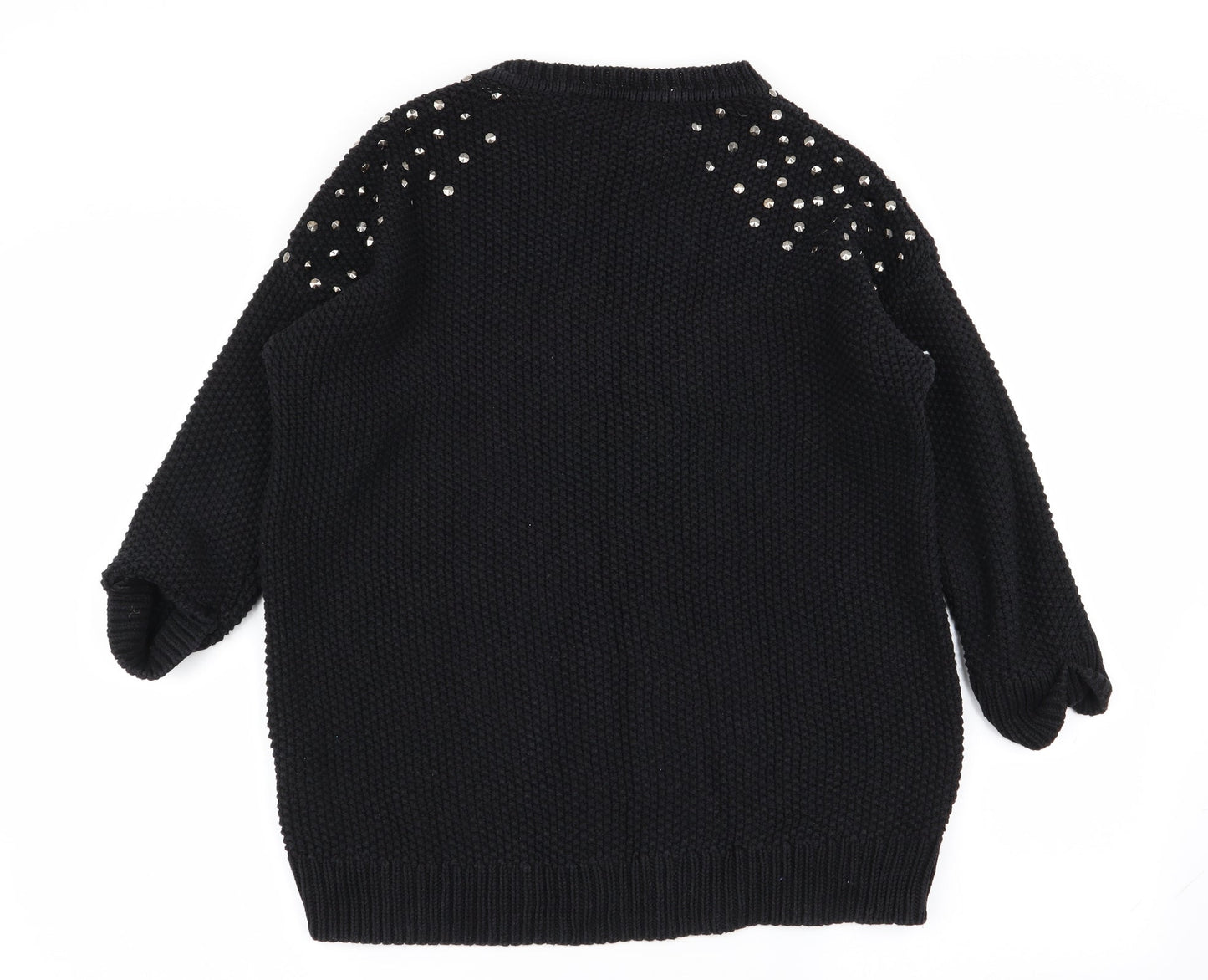 Womens UK Size 8 Topshop Black Pullover Jumper