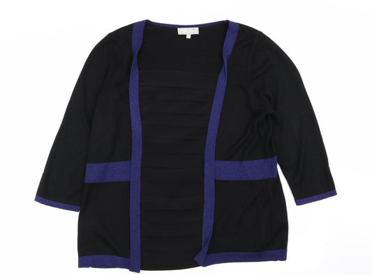 Womens UK Size 16 Per Una Black Pullover Jumper