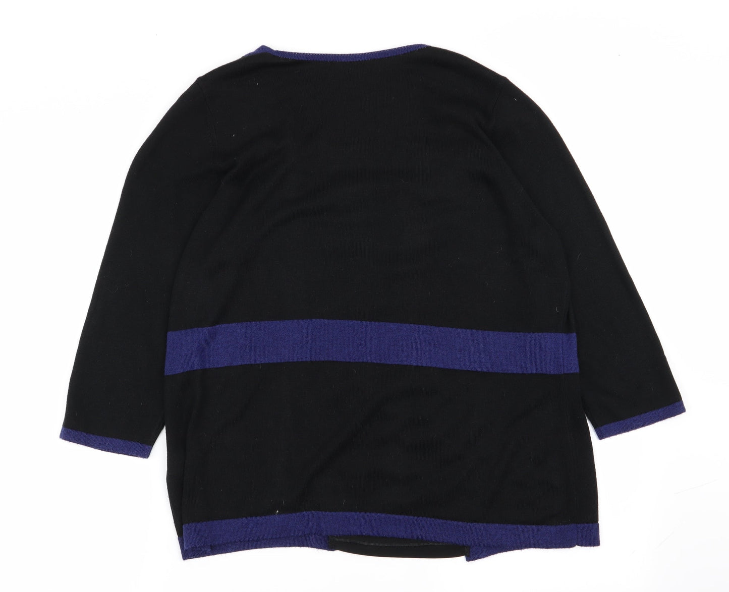 Womens UK Size 16 Per Una Black Pullover Jumper