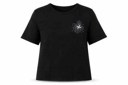 Womens UK Size XL canda Black Basic T-Shirt