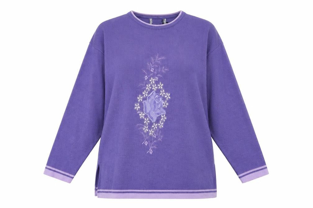 Womens UK Size M Preworn Purple Pullover Jumper