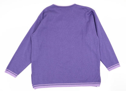 Womens UK Size M Preworn Purple Pullover Jumper