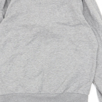projekts Womens Grey Animal Print  Full Zip Jumper Size S