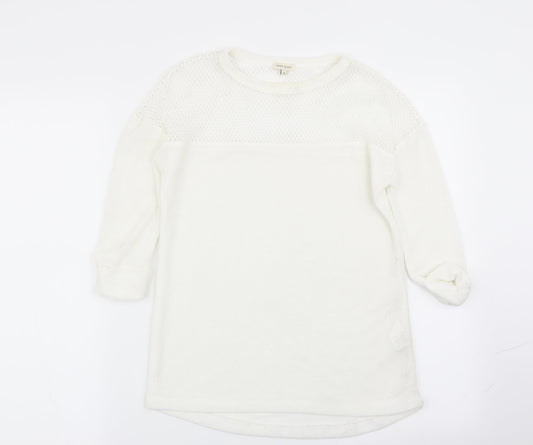 River Island Womens White   Basic T-Shirt Size 6