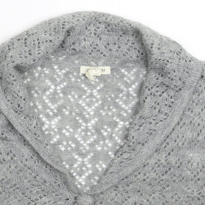 Zengara Womens Grey  Knit Vest Jumper Size 16