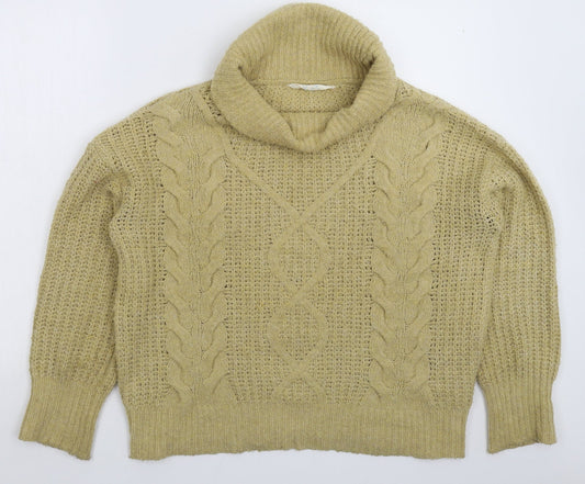Primark Womens Beige  Knit Pullover Jumper Size 12